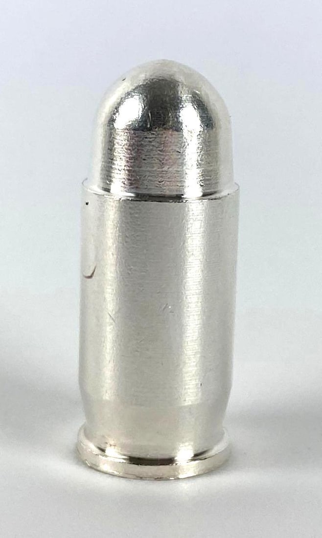 .45 Caliber 1 oz .999 Silver Bullet Replica: .45 Caliber 1 oz .999 Silver Bullet Replica