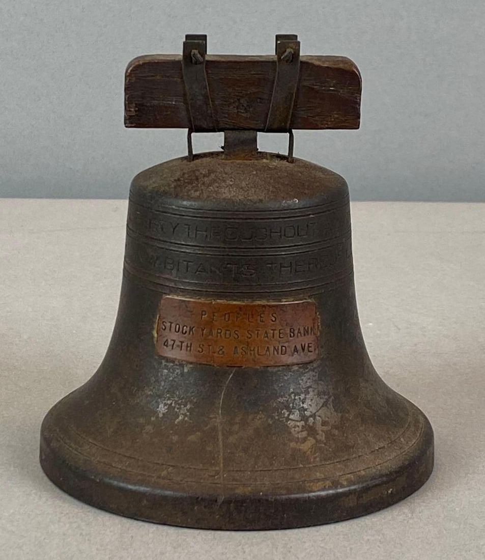 People’s Stock Yards State Bank Liberty Bell Coin Bank (1 of 3)