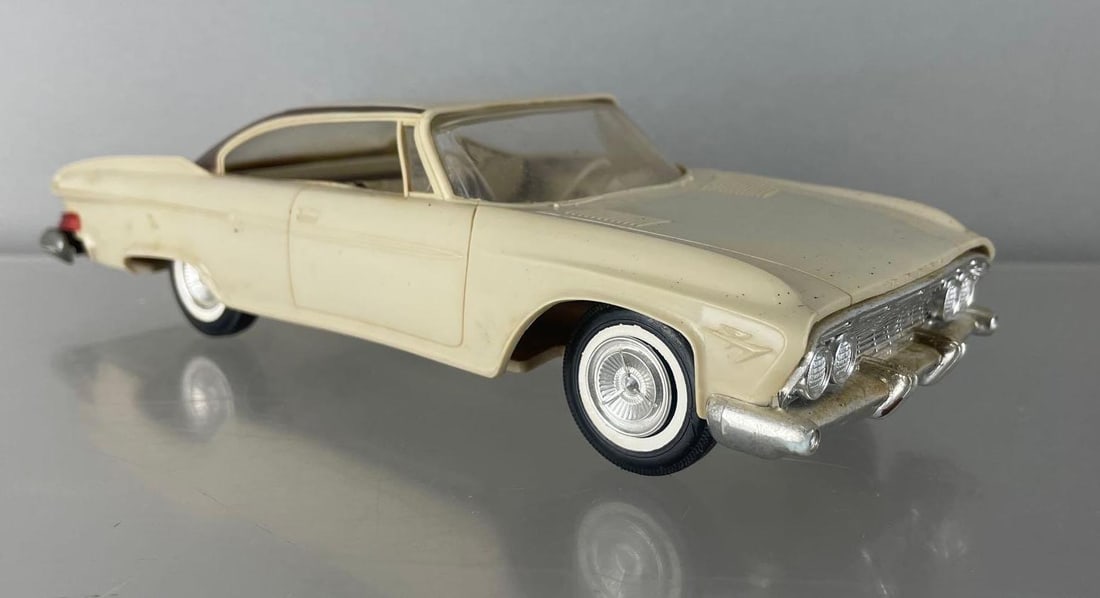 1961 Dodge Phoenix Hardtop Dealership Promo Car: Tan, nonworking friction, scuffs, discoloration