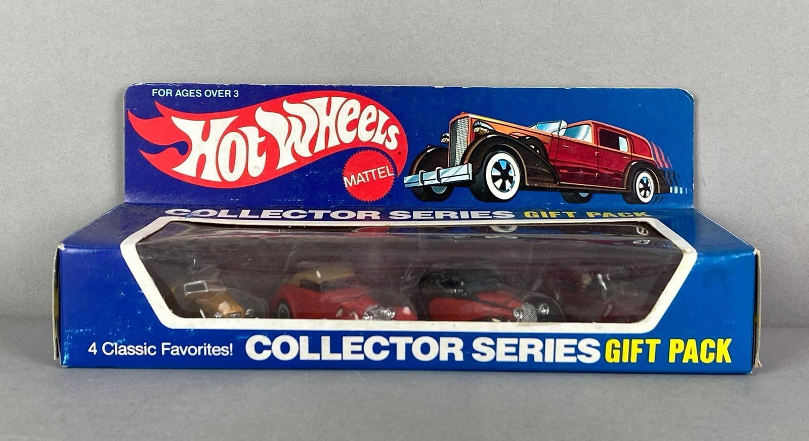 1983 Mattel Hot Wheels Classics Car Gift Pack: like new in box, cellophane not fully attached