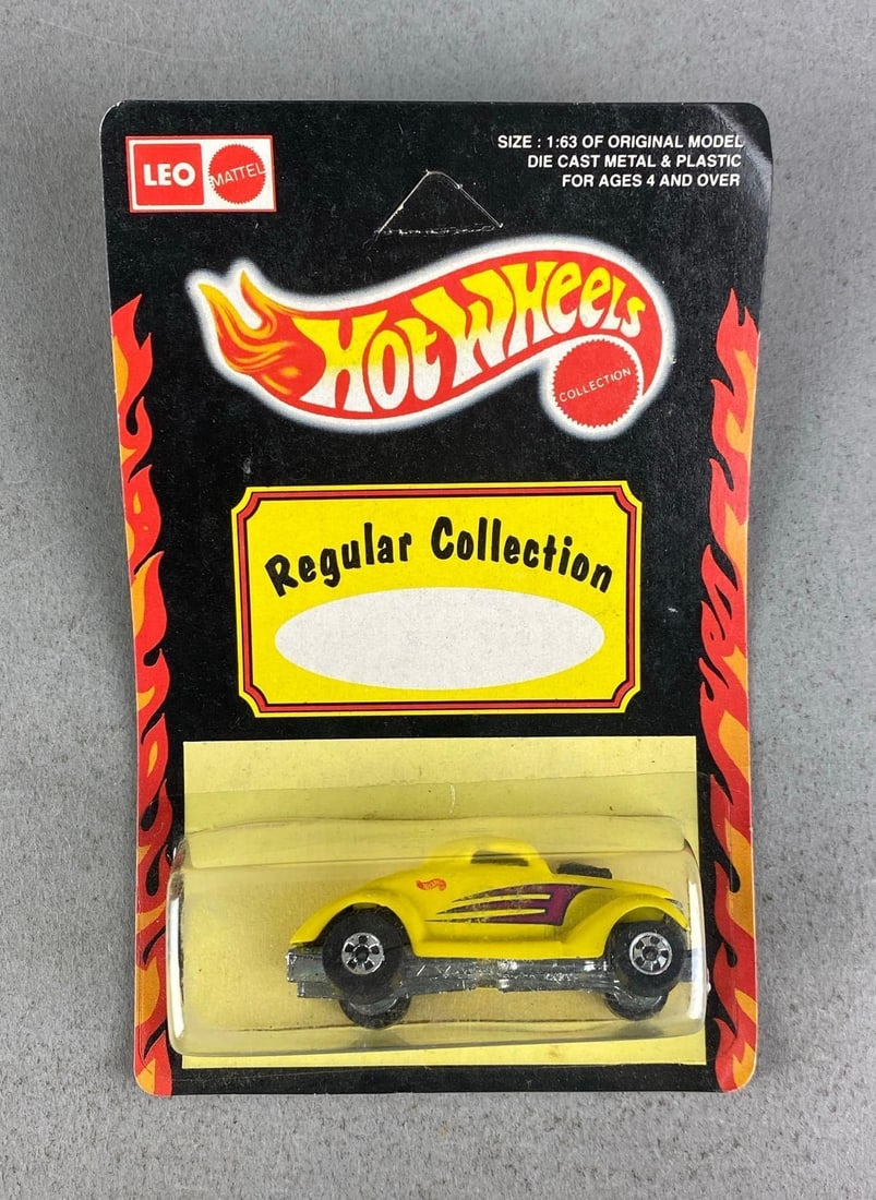 1975 LEO Mattel Hot Wheels Neet Streeter: made in India, sealed, unpunched, die-cast, bent cardstock