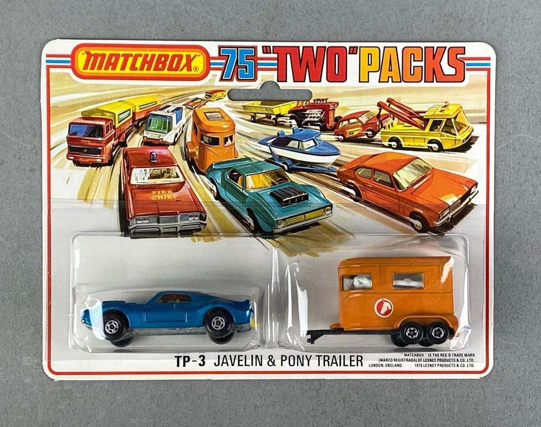 1975 Matchbox 75 Two Packs Javelin and Pony Trailer (1 of 2)