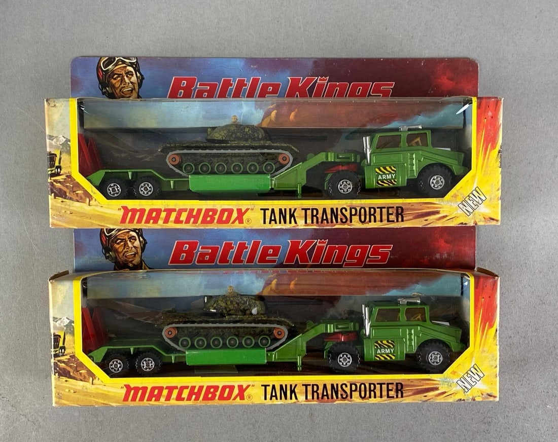 Group of 2 1974 Matchbox Battle Kings K-106 Tank Transporters (1 of 2)