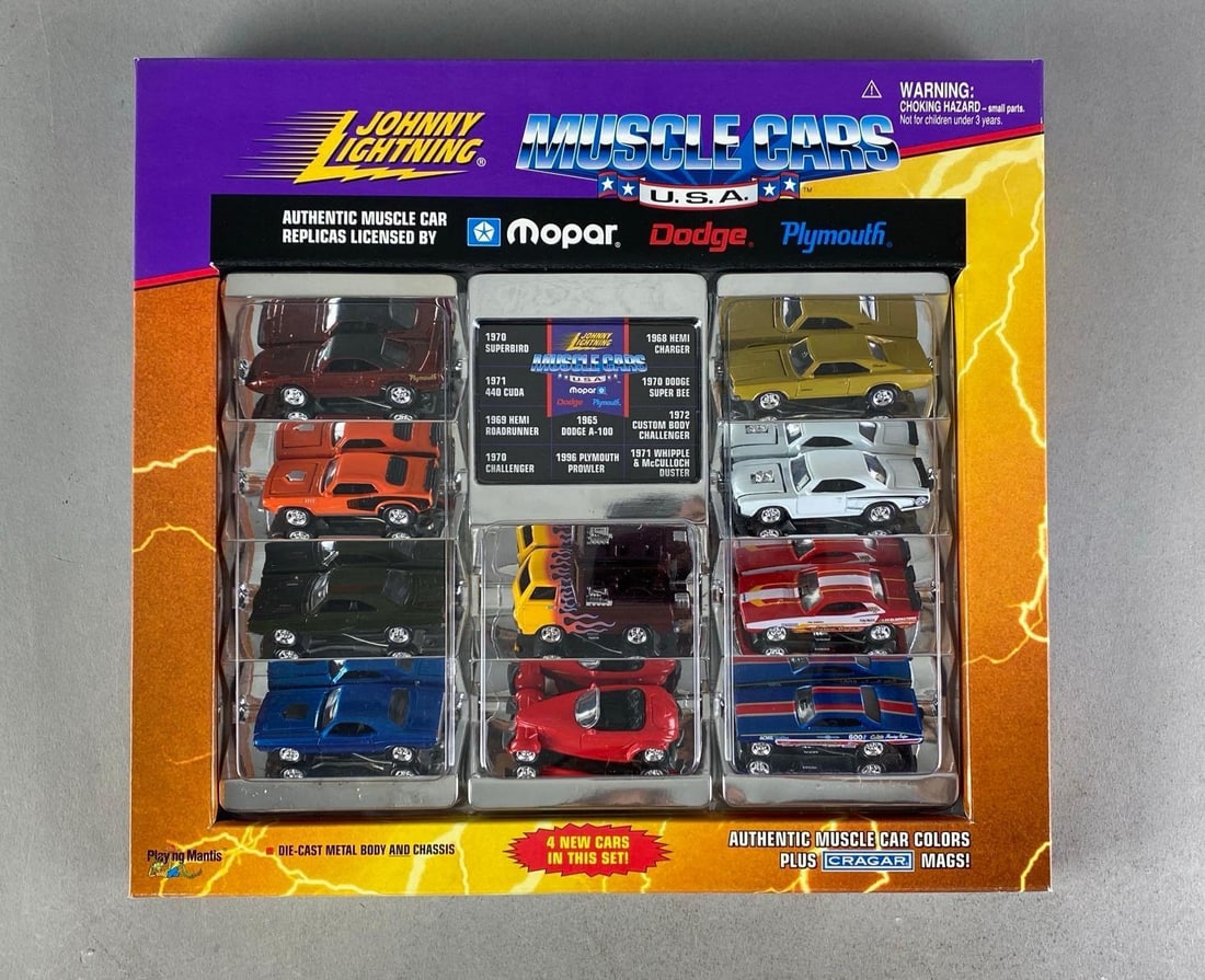 1998 Playing Mantis Johnny Lightning Muscle Cars Gift Pack: Die-Cast, Sealed