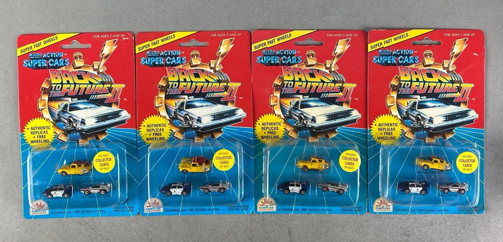 Group of 4 1989 FunRise Micro Back To The Future 2 Gift Packs (1 of 2)