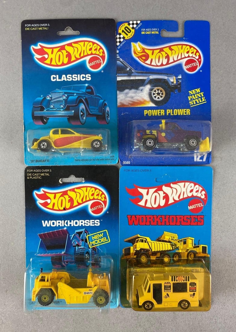 Group of 4 1980s Mattel Hot Wheels Die-Cast Vehicles (1 of 2)