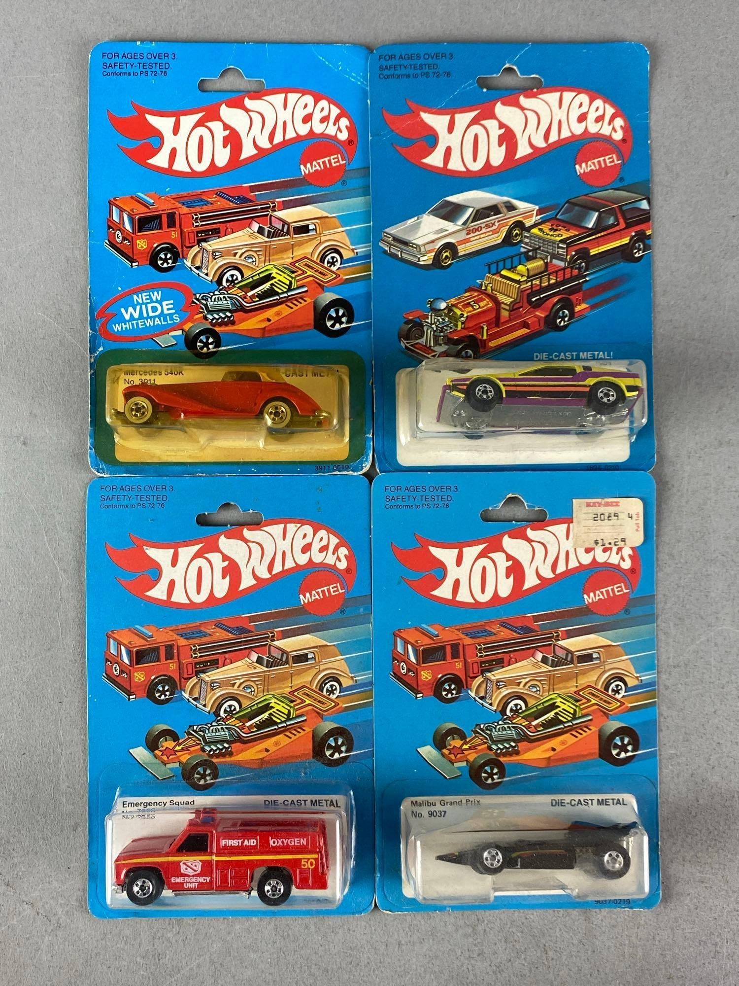 Group of 4 1980s Mattel Hot Wheels Die-Cast Vehicles (1 of 1)