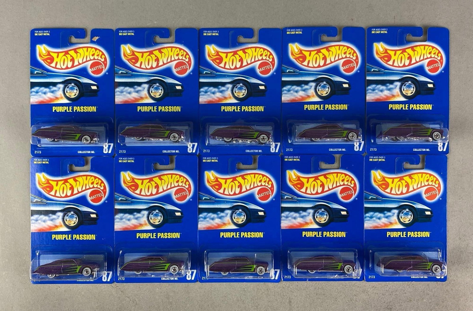 Group of 10 1991 Mattel Hot Wheels Purple Passion (1 of 3)