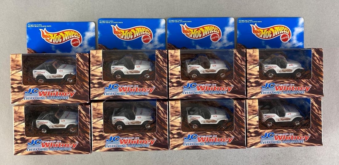 Group of 1997 Mattel Hot Wheels JC Whitney Cars: Sealed, die-cast