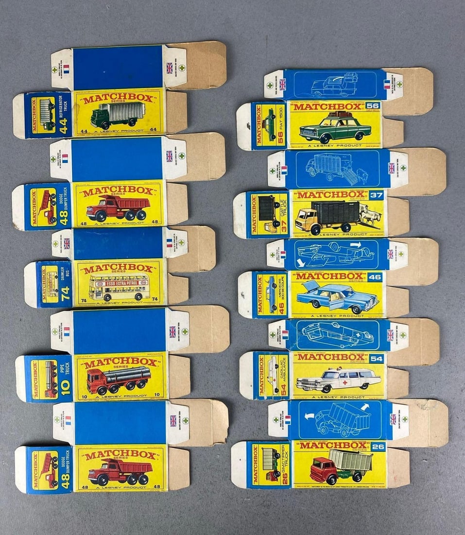 Group of Lesney Matchbox E / F Type Boxes (1 of 1)
