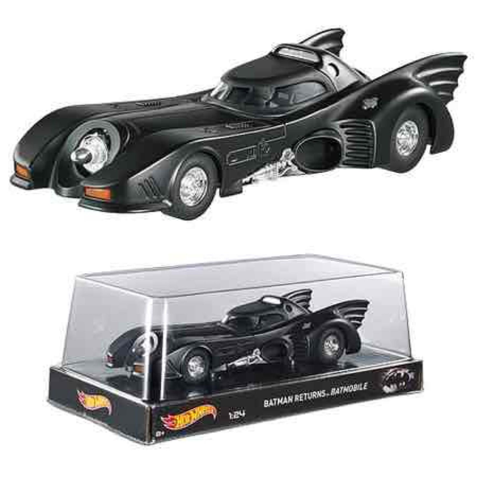 Sealed Box Of Mattel Hot Wheels Batman Returns Batmobiles: Includes 4 die-cast batmobiles, sealed in original shipping box, box measures 10? H x 12? W x 11? D
