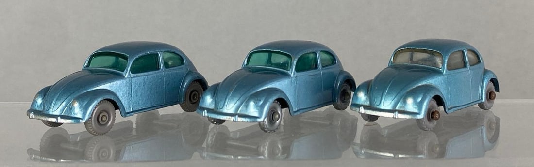 Group of 3 Matchbox No. 25 Volkswagen Cars (1 of 4)