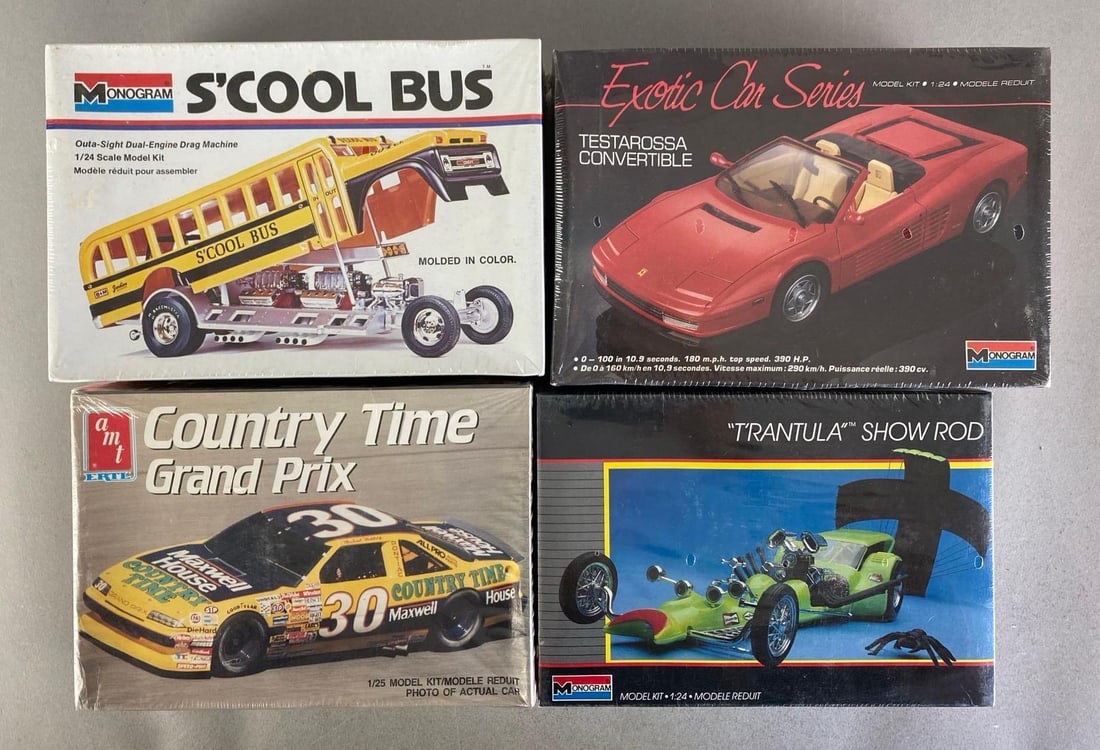 Group of 4 Vehicles Plastic Model Kits (1 of 2)