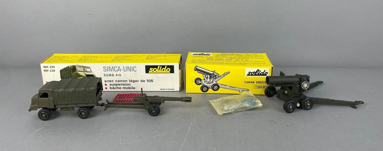 Group of 2 Solido Die-Cast WW2 Canons and Vehicle (1 of 4)