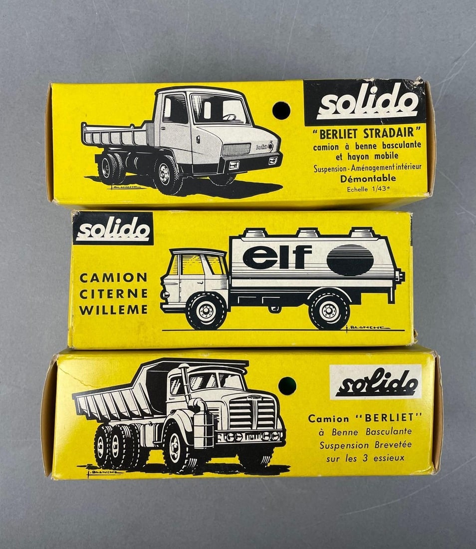 Group of 3 Solido Die-Cast Camion Trucks (1 of 3)