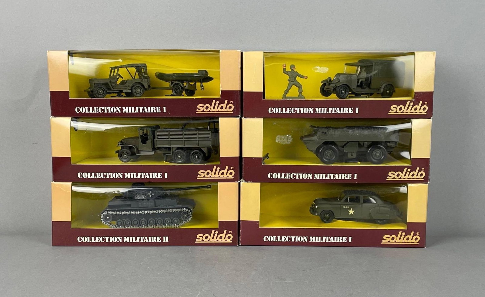 Group of Solido Die-Cast Military Vehicles (1 of 2)