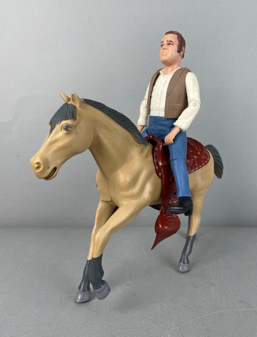 American Character Bonanza Action Figure and Horse: Hoss cartwright measures 8 1/4"