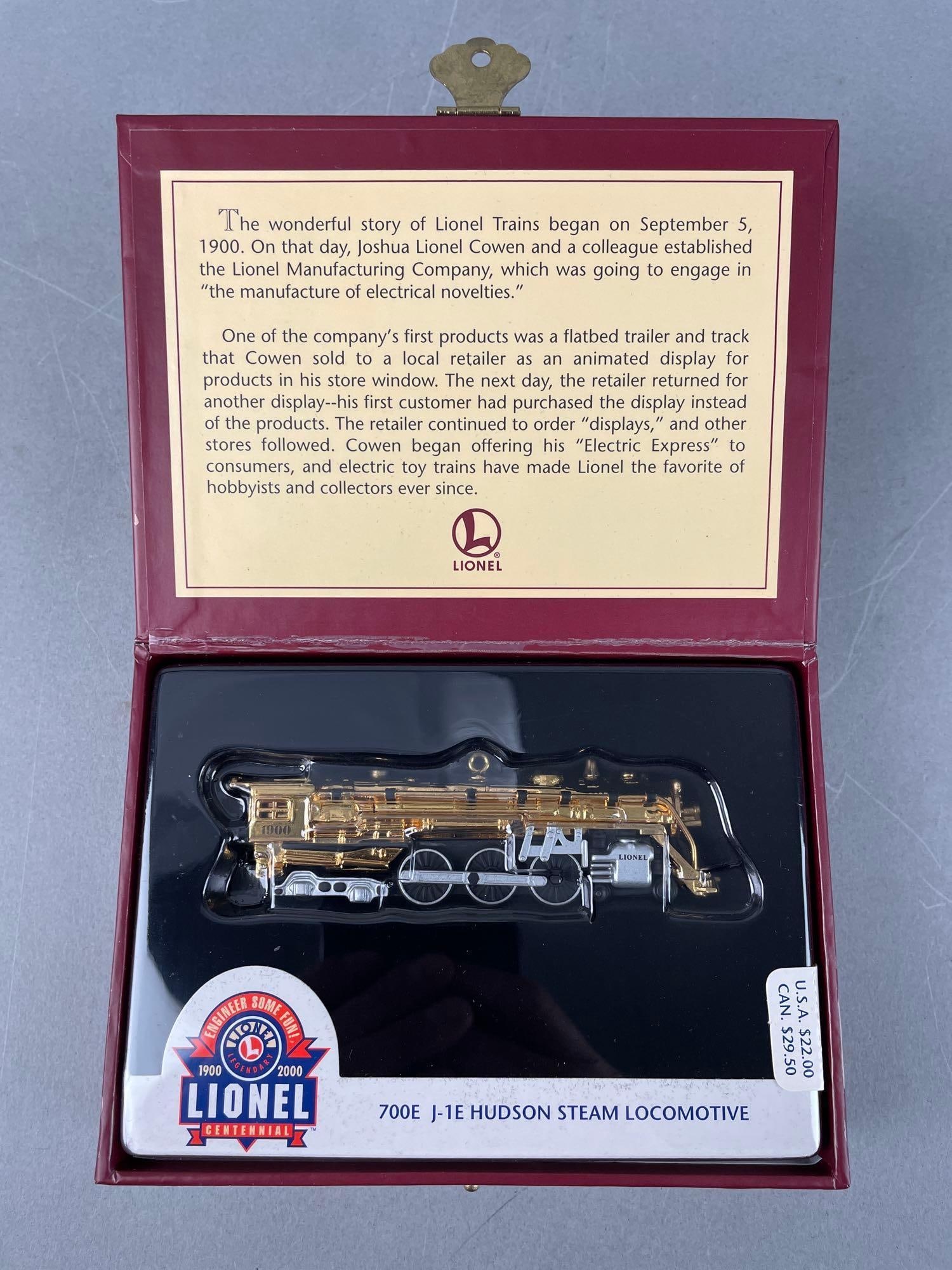 Hallmark Keepsake Lionel 100th Anniversary Hudson Steam Locomotive Ornament (1 of 3)