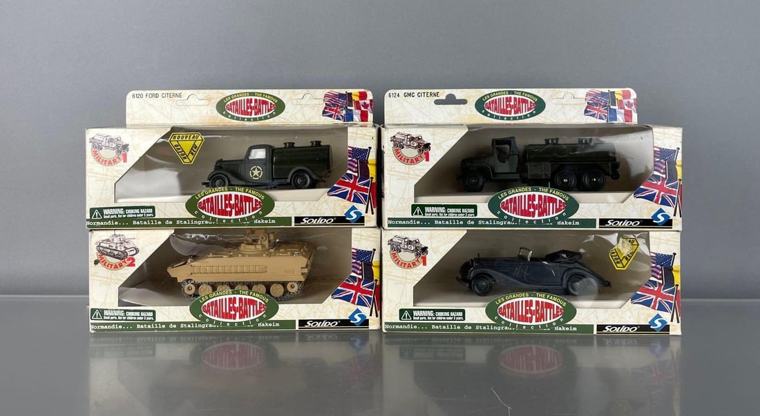 Group of Solido Battles Collection Die-Cast Military Vehicles (1 of 2)