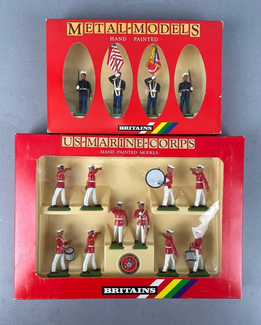 Group of Britains Die-Cast U.S. Marine Corps Figures (1 of 2)