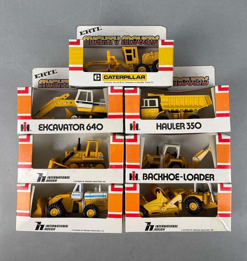 Group of Ertl Mighty Movers Die-Cast Construction Vehicles (1 of 2)