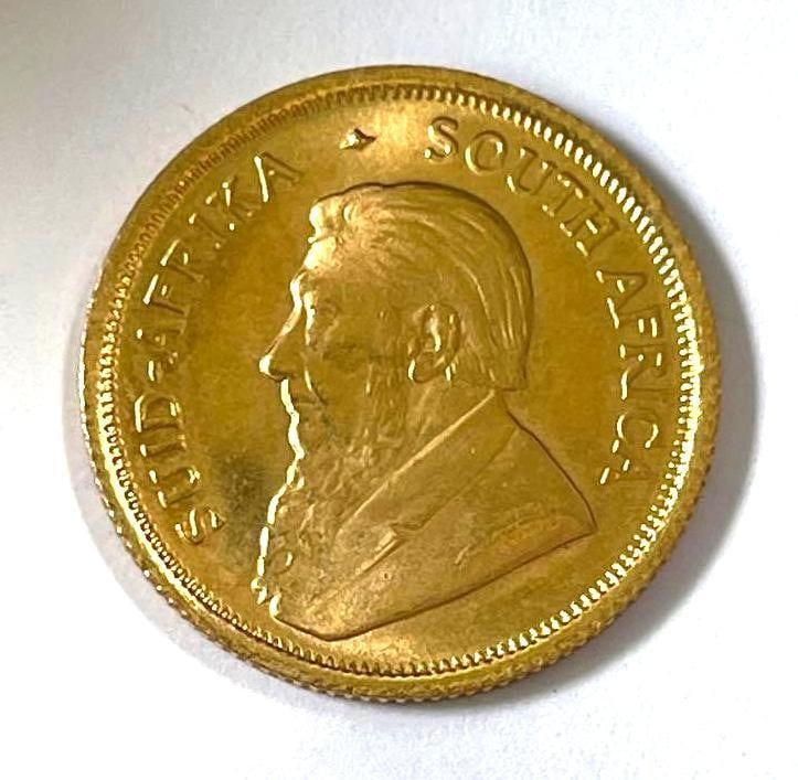 1983 South Africa 1/10 oz Krugerrand Fine Gold Coin: 1983 South Africa 1/10 oz Krugerrand Fine Gold Coin