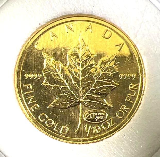 1999 Canada 1/10 oz Gold Maple Leaf $5 Coin .9999 Fine Gold (1 of 2)