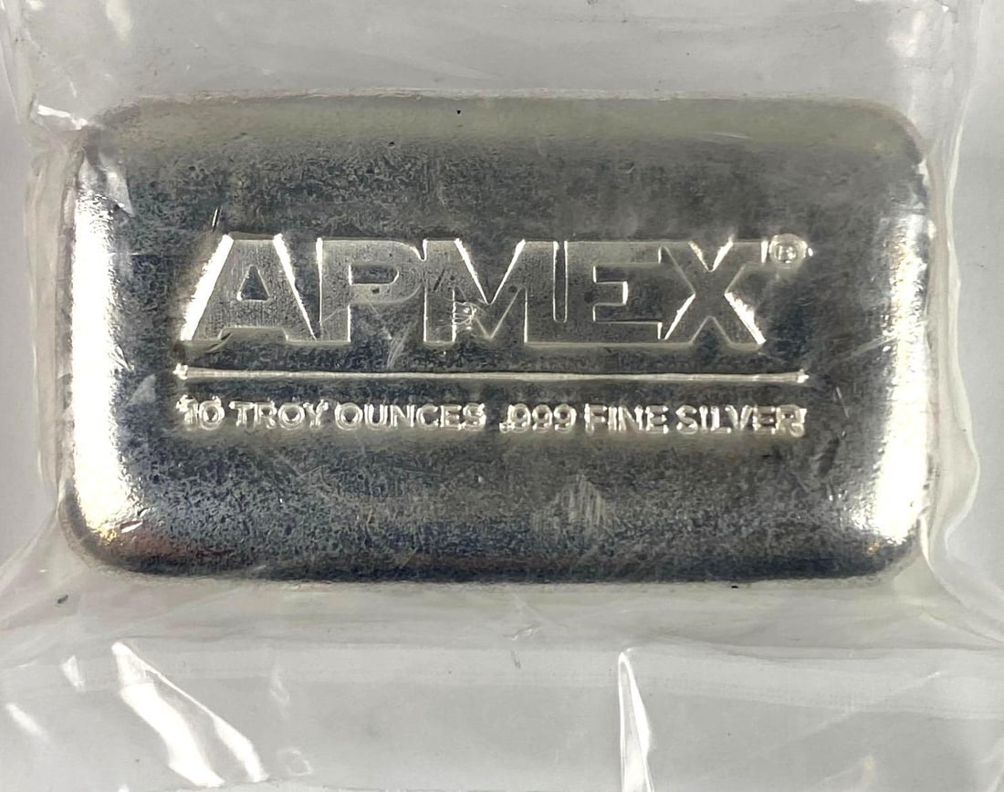 Apmex 10 oz .999 Fine Silver Bar (1 of 2)