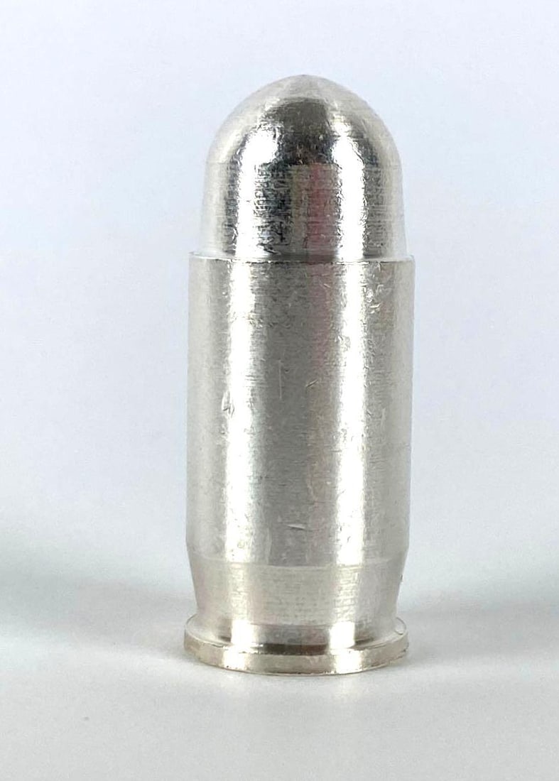 .45 Caliber 1 oz .999 Silver Bullet Replica: .45 Caliber 1 oz .999 Silver Bullet Replica
