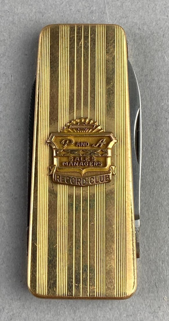 Vintage Chevrolet P and A Sales Managers Record Club Pocket Knife: Measures 2? in length when closed