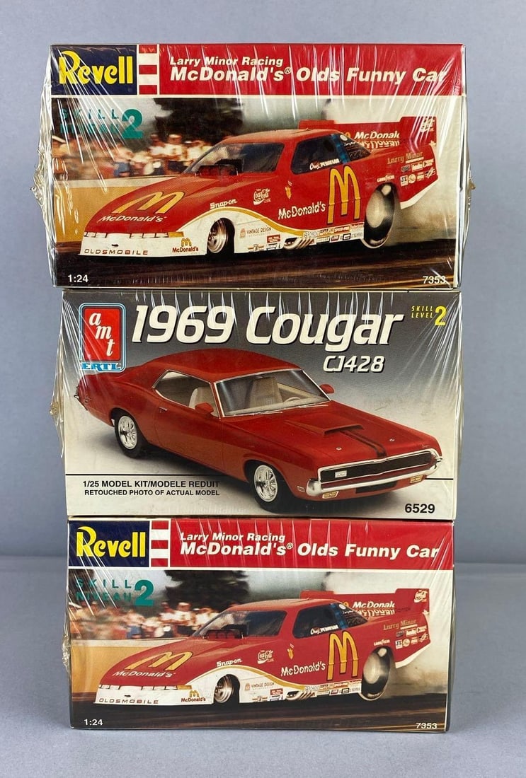 Group of 3 Revell 1:25 Model Kits and More (1 of 3)