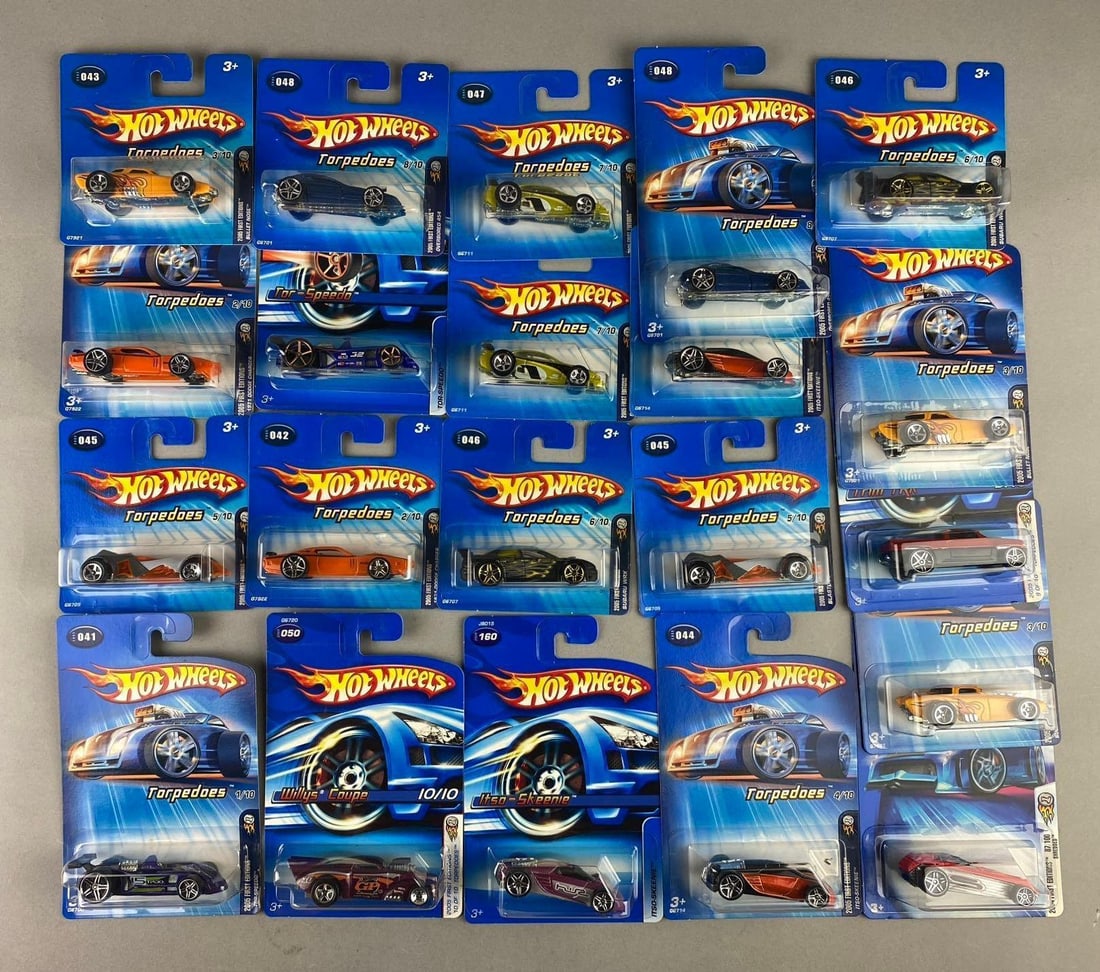 Group of Assorted Mattel HotWheels 1:64 Scale Die Cast Vehicles (1 of 3)
