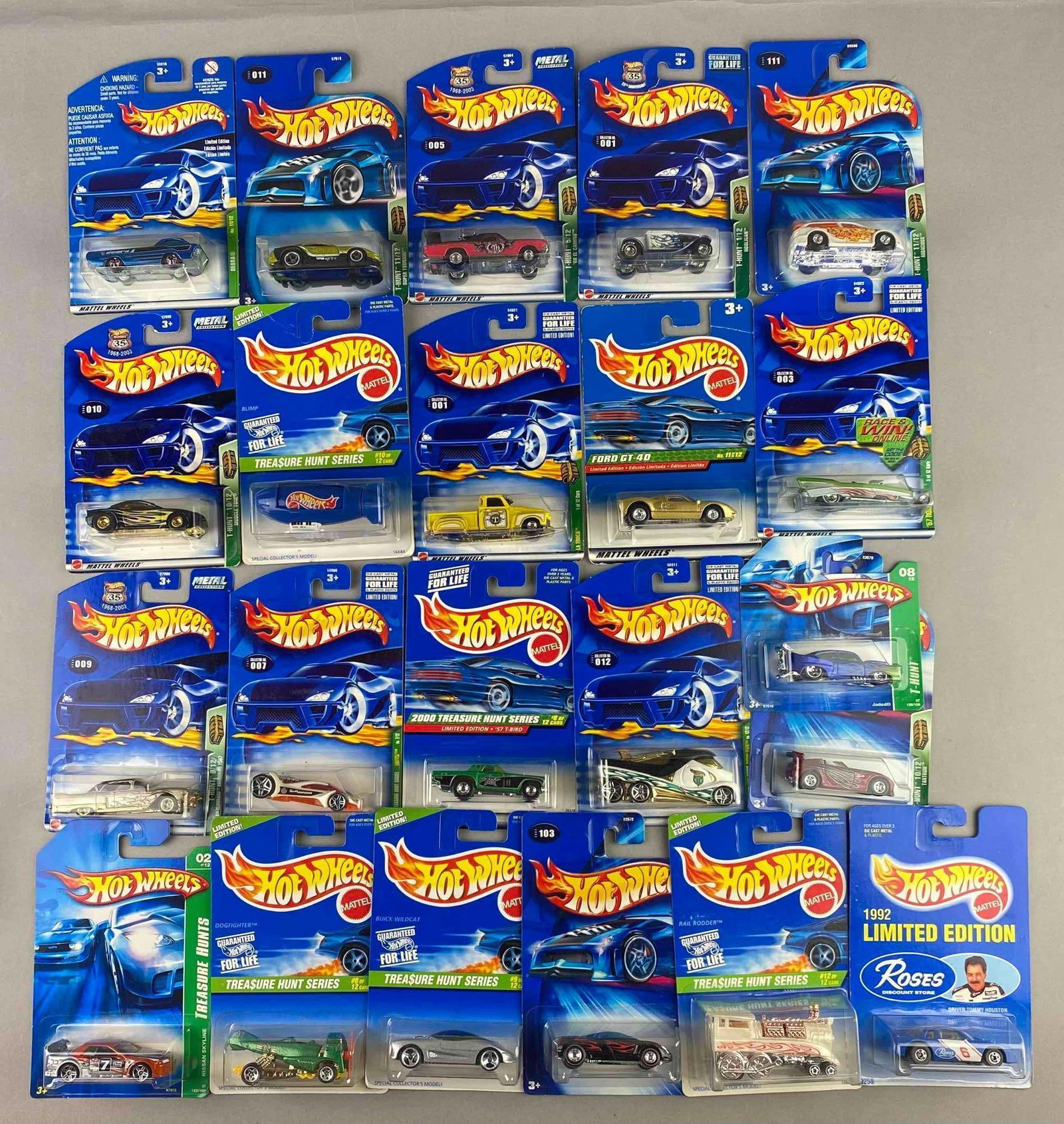 Group of Assorted Mattel HotWheels 1:64 Scale Die Cast Vehicles (1 of 3)