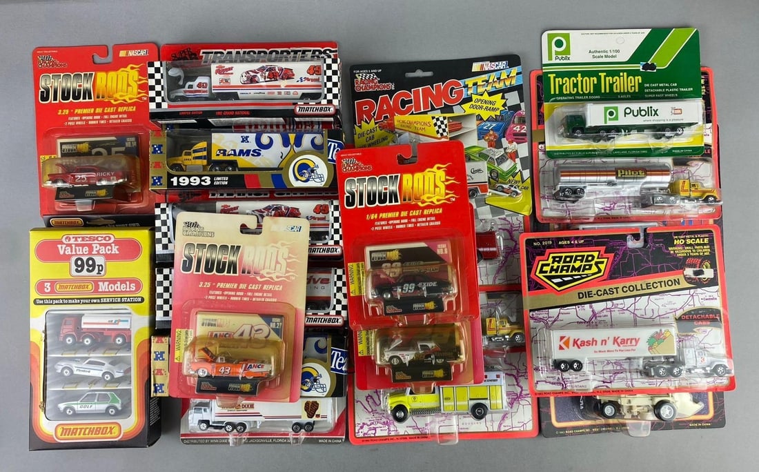 Group of Assorted Road Champs 1:64 Scale Die Cast Vehicles and More (1 of 4)