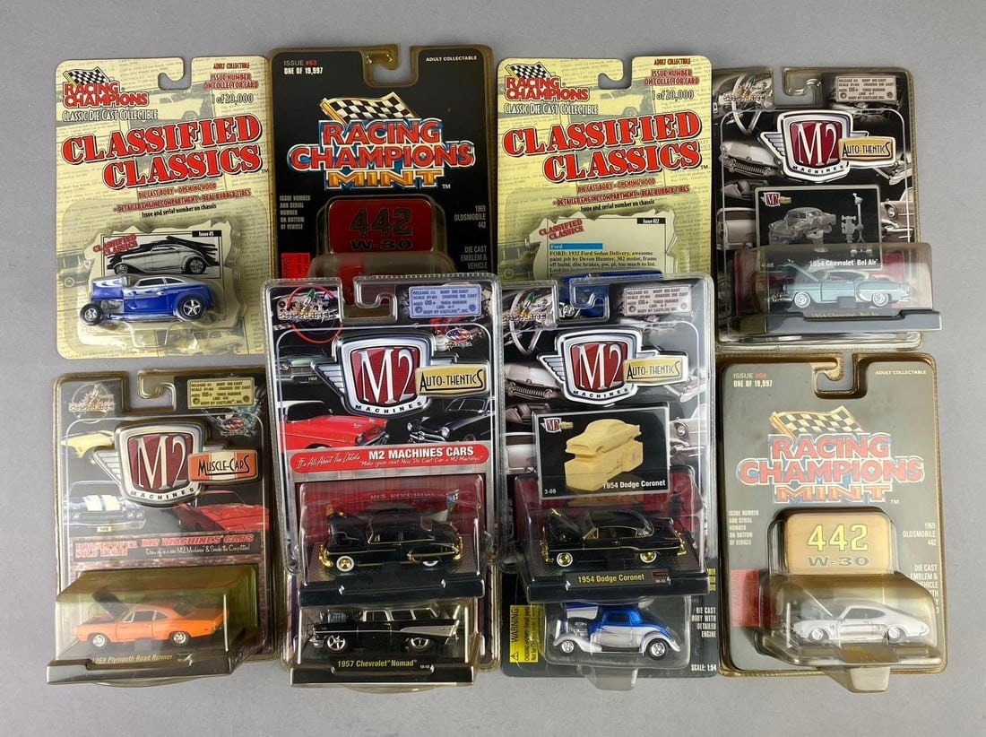 Group of Assorted Racing Champions 1:64 Scale Die Cast Vehicles and More (1 of 2)