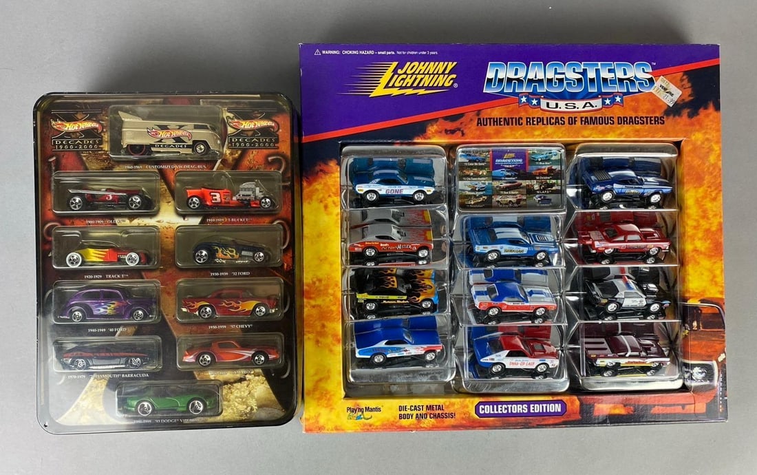 Group of Assorted Mattel HotWheels Decades 1:64 Scale Die Cast Vehicles (1 of 3)