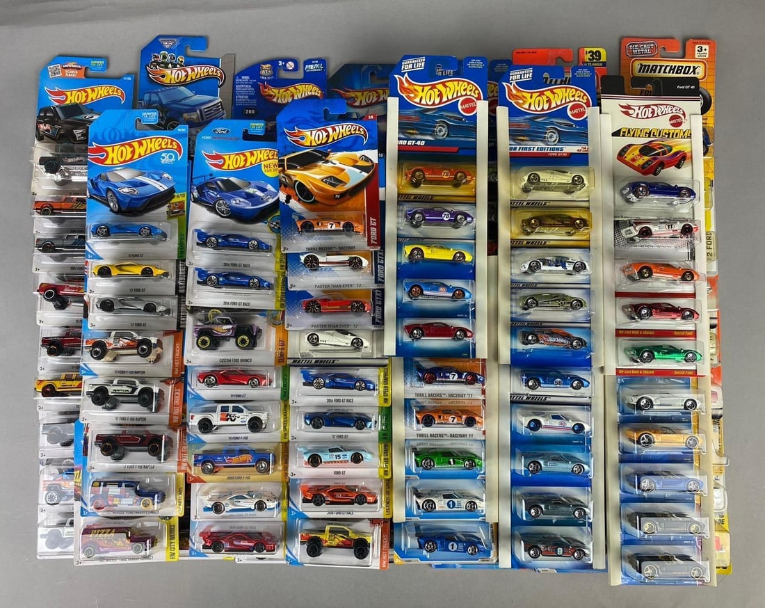 Group of 100+ Mattel HotWheels Ford 1:64 Scale Die Cast Vehicles and More (1 of 4)