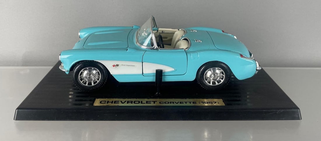 1957 Chevy Corvette Convertible Die-Cast Car (1 of 3)