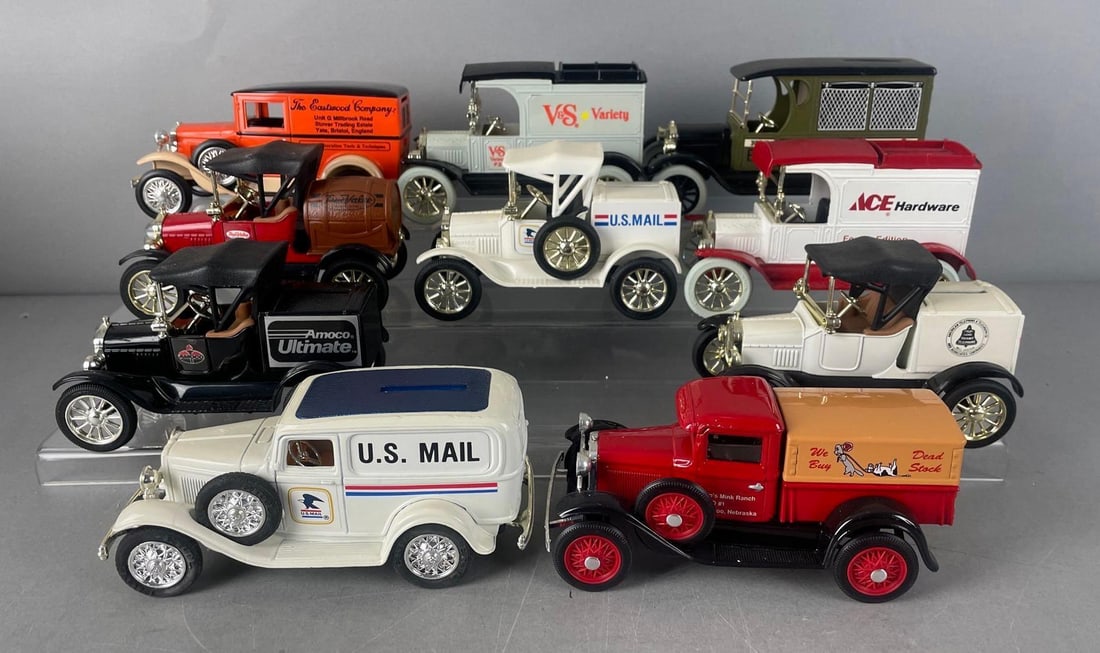 Group of Ertl / Liberty Classics Die-Cast Vehicle Banks: Includes Amoco, Eastwood, U.S. mail