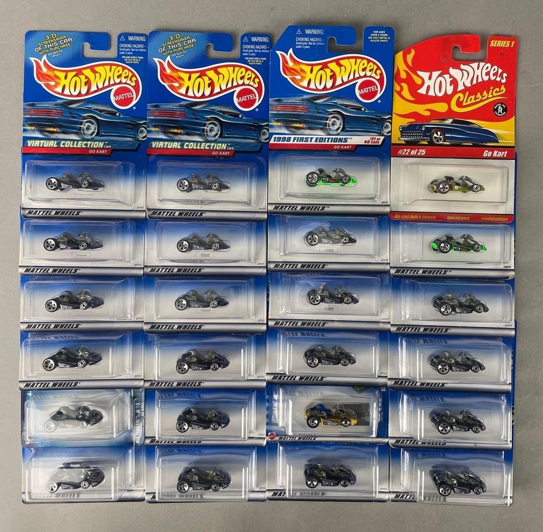 Group of Mattel Hot Wheels Die-Cast Go-Karts: Virtual collection and more
