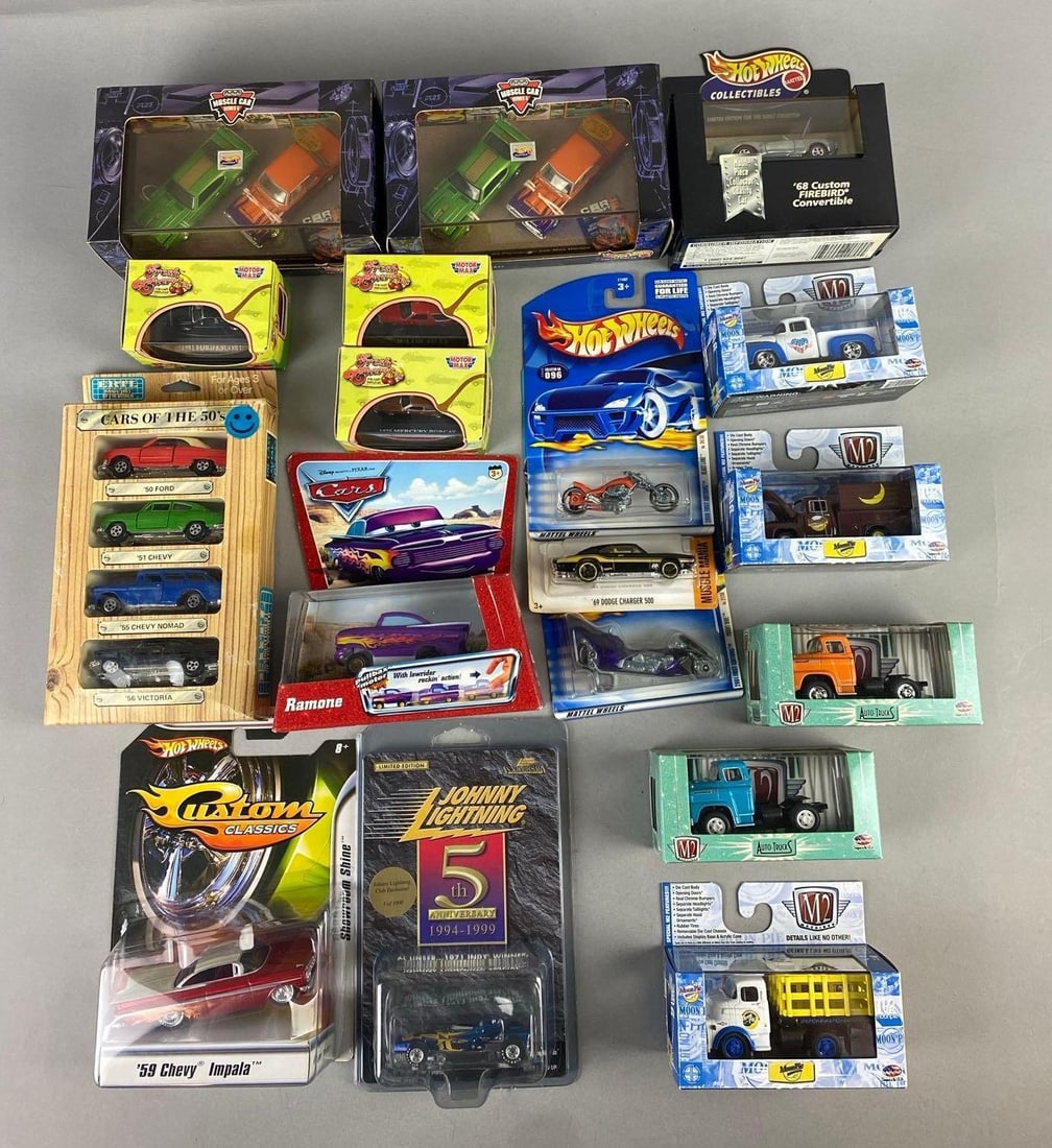 Group of Assorted 1:64 Die Cast Vehicles and More (1 of 3)