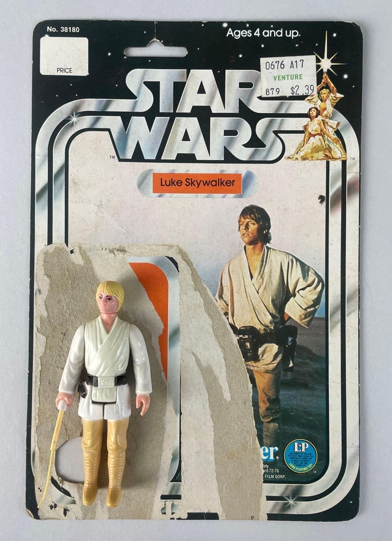 1977 Kenner Star Wars Luke Skywalker with Telescoping Light Saber Action Figure (1 of 3)