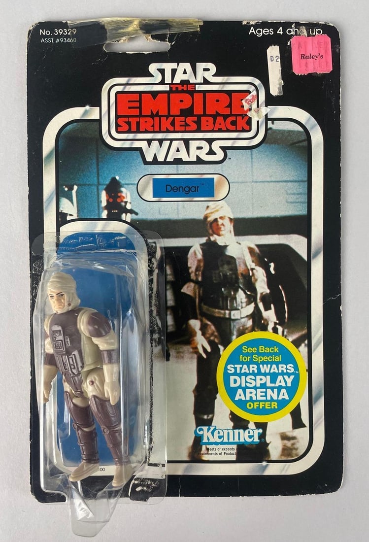 1982 Kenner Star Wars Dengar Empire Strikes Back Action Figure: Open blister