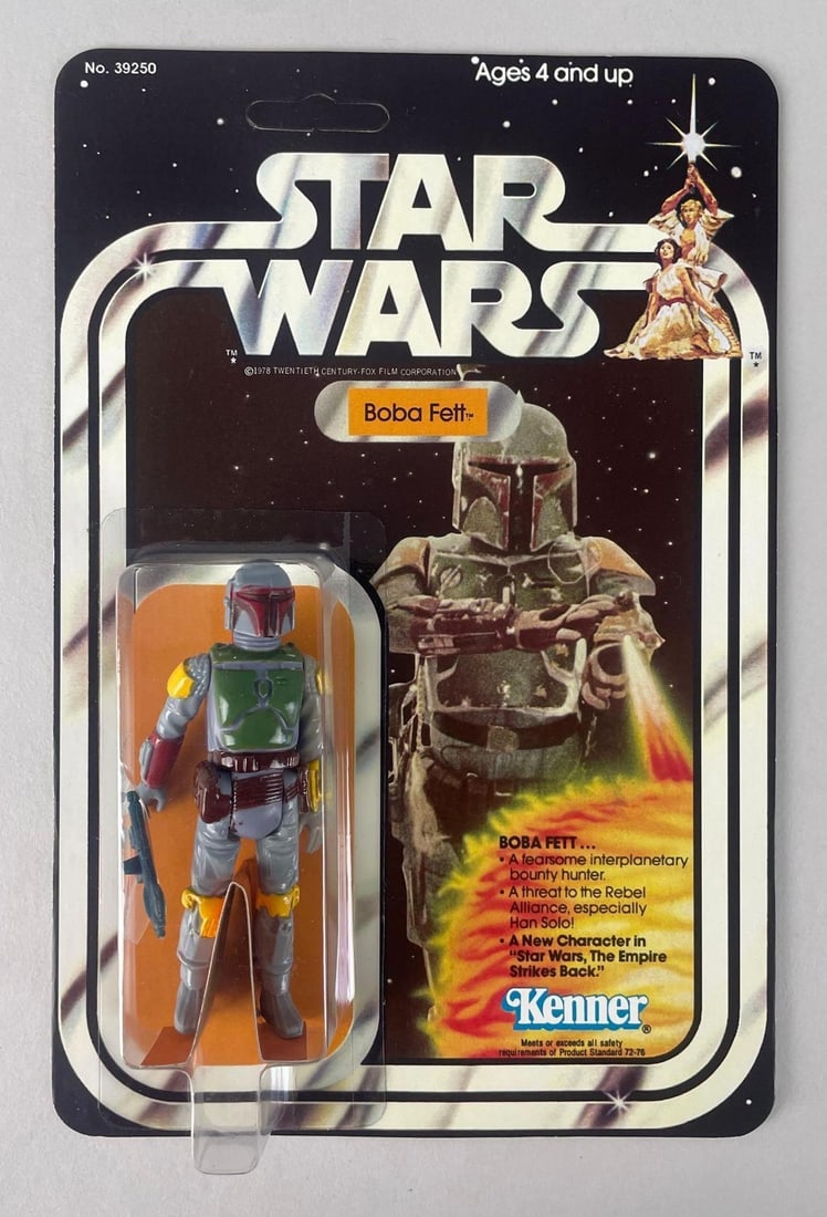 Kenner Star Wars Boba Fett Action Figure in Reproduction Packaging: Original figure in reproduction packaging