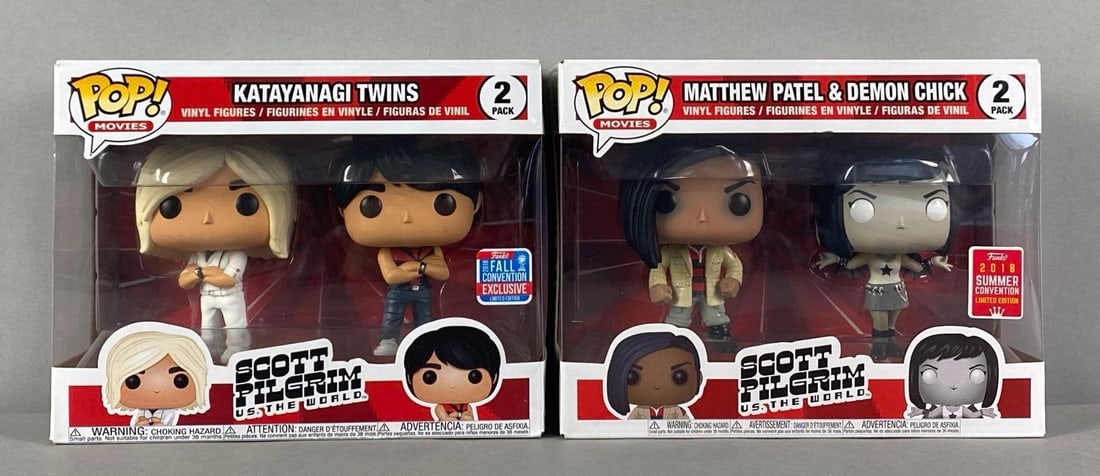 Group of 2018 Funko Pop! Movies Scott Pilgrim VS the World Figurines (1 of 2)
