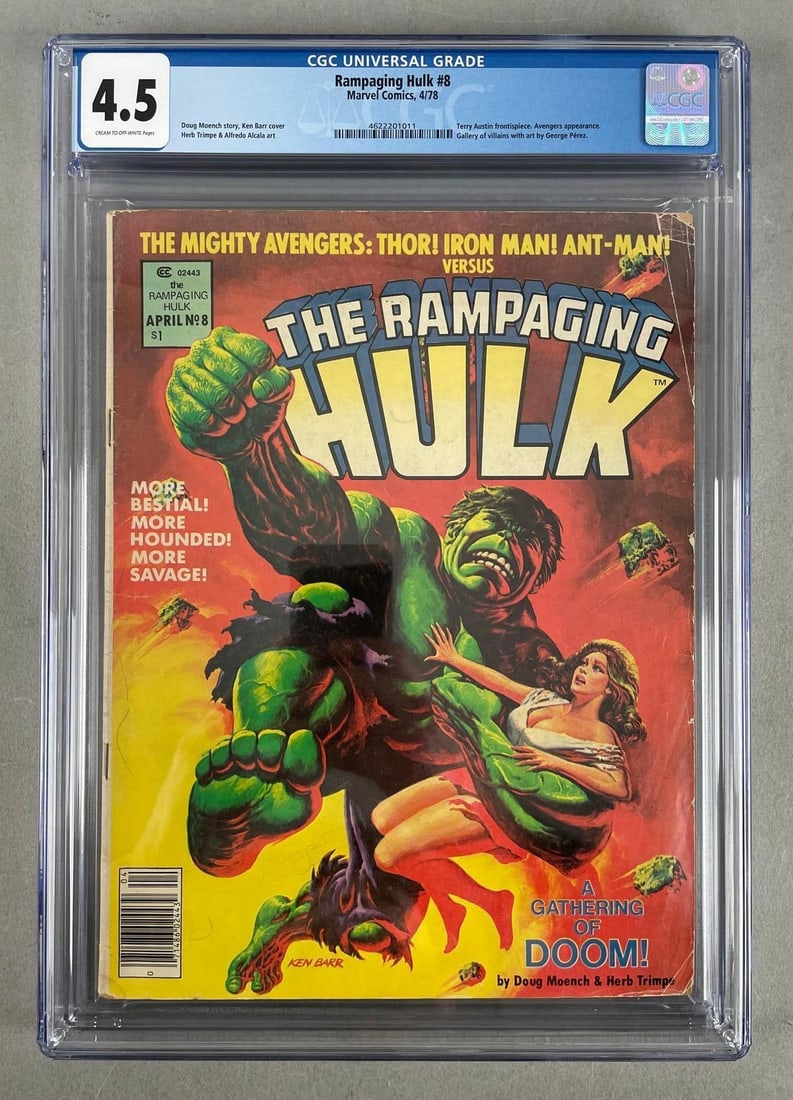Marvel Comics Rampaging Hulk No. 8 CGC 4.5 (1 of 3)