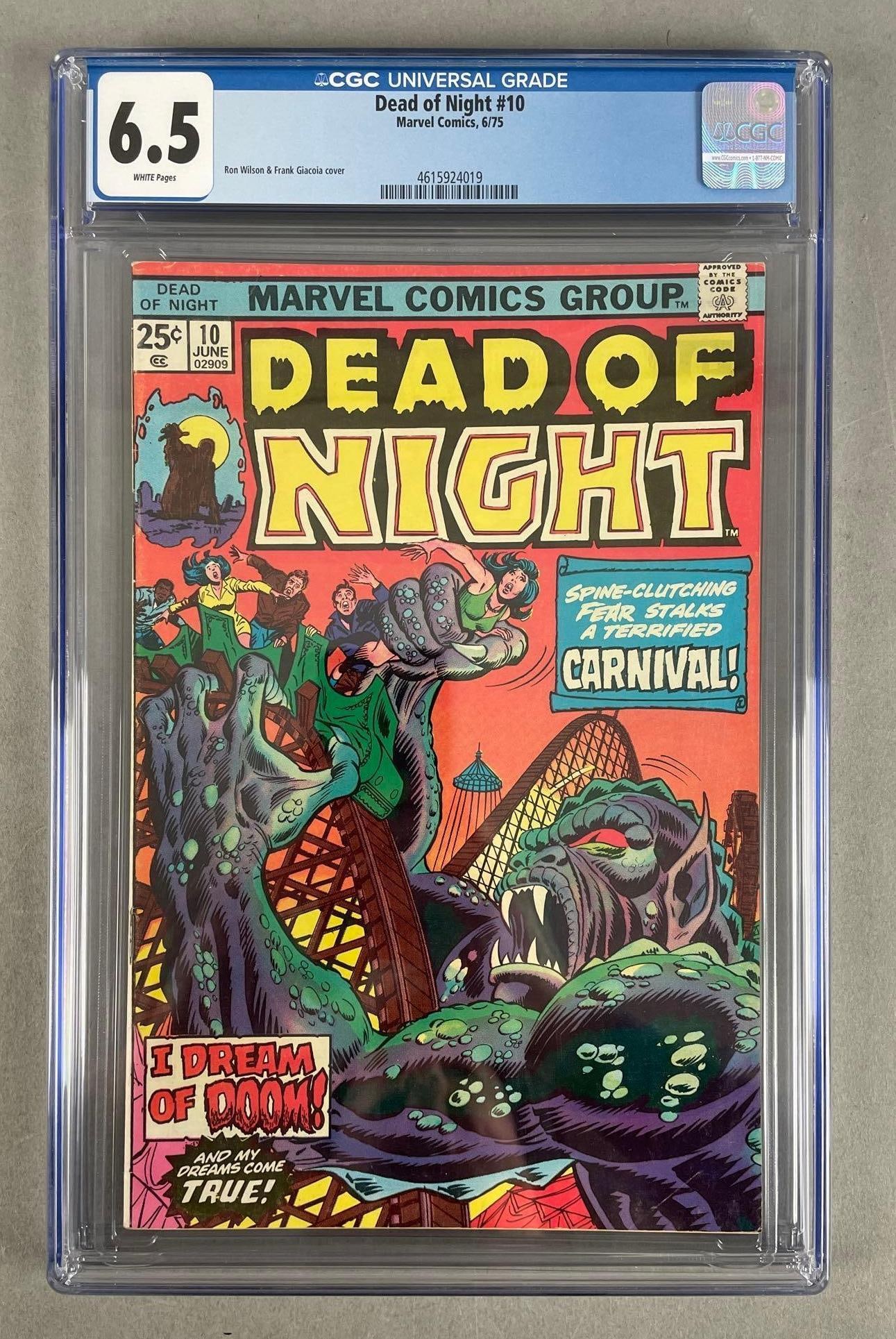 Marvel Comics Dead of Night No. 10 CGC 6.5 (1 of 3)