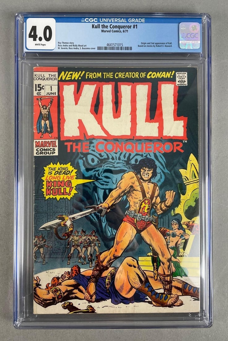 Marvel Comics Kull the Conqueror No. 1 CGC 4.0: June 1971, origin and 2nd appearance of Kull