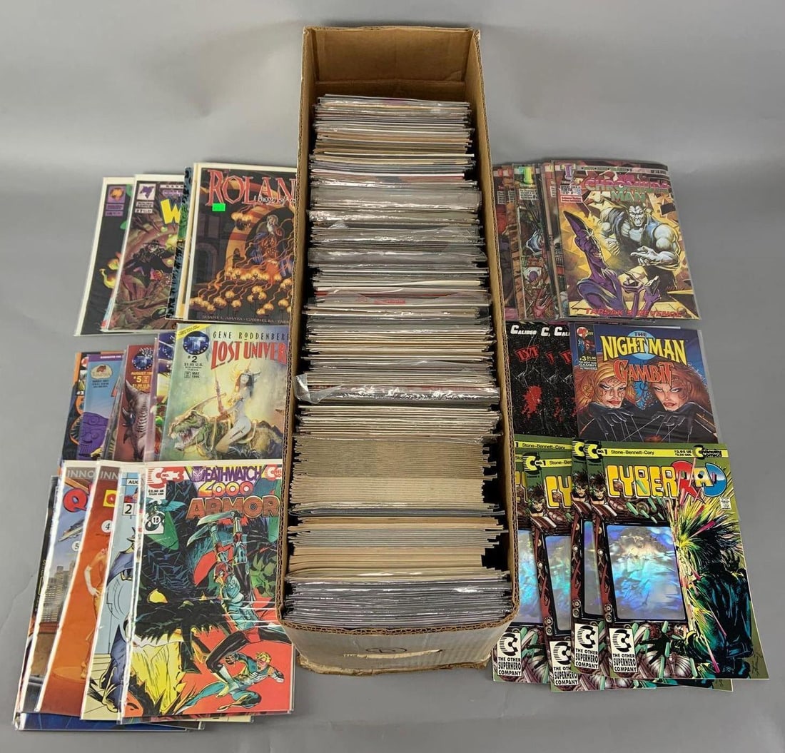 Long Box of Approximately 300 Comic Books (1 of 4)
