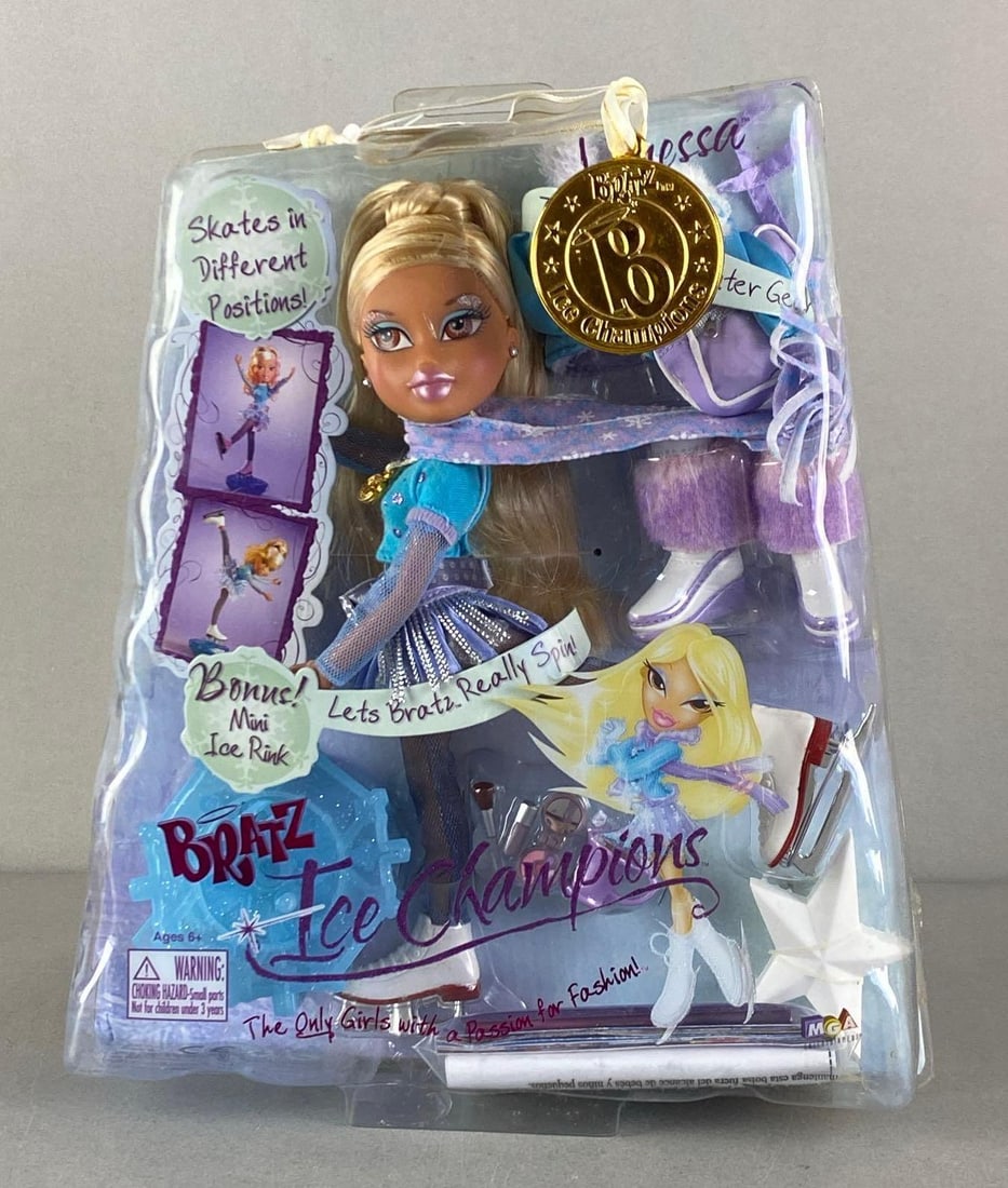 MGA Bratz Ice Champions Vinessa Fashion Doll: Sealed, doll measures 9 1/2? H